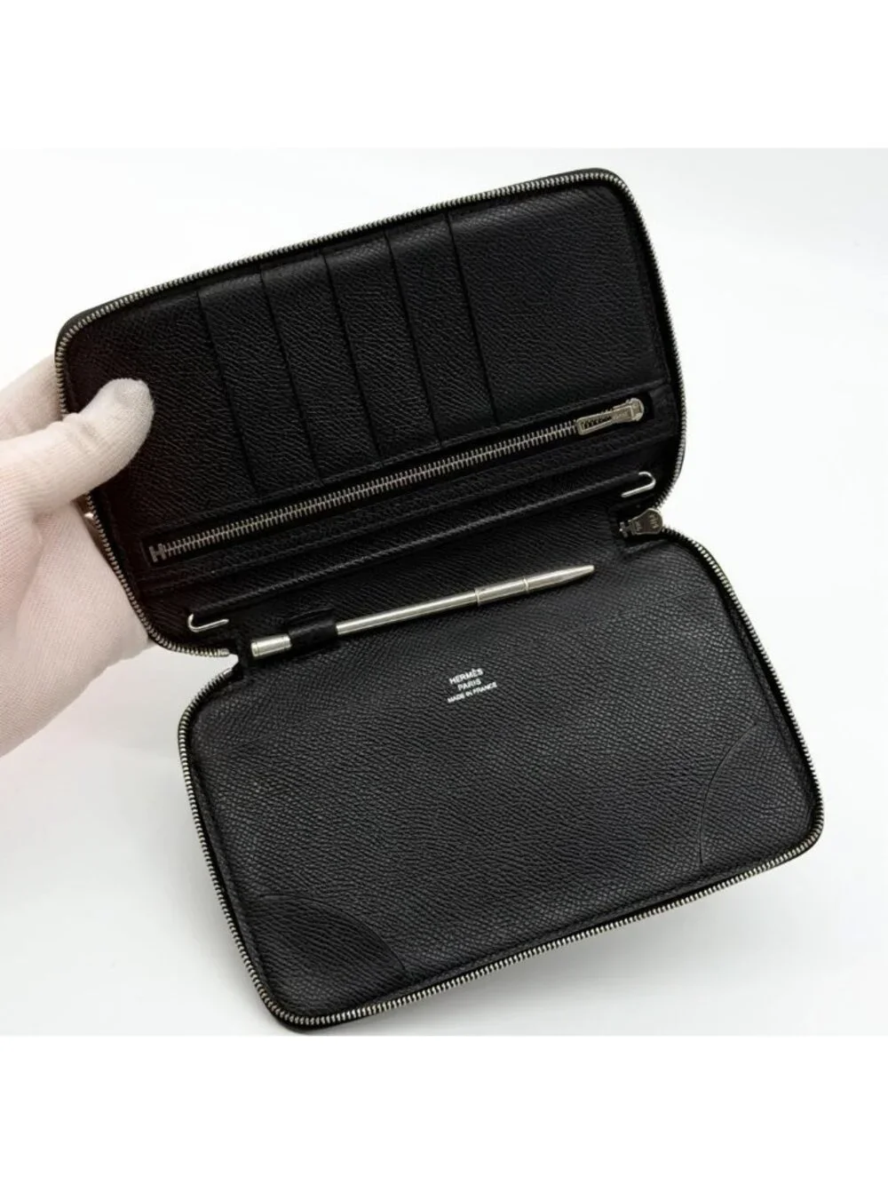 Hermes Azap Combine Agenda Round Wallet Notebook Cover